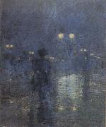 Fifth Avenue Nocturne (mk43) Childe Hassam